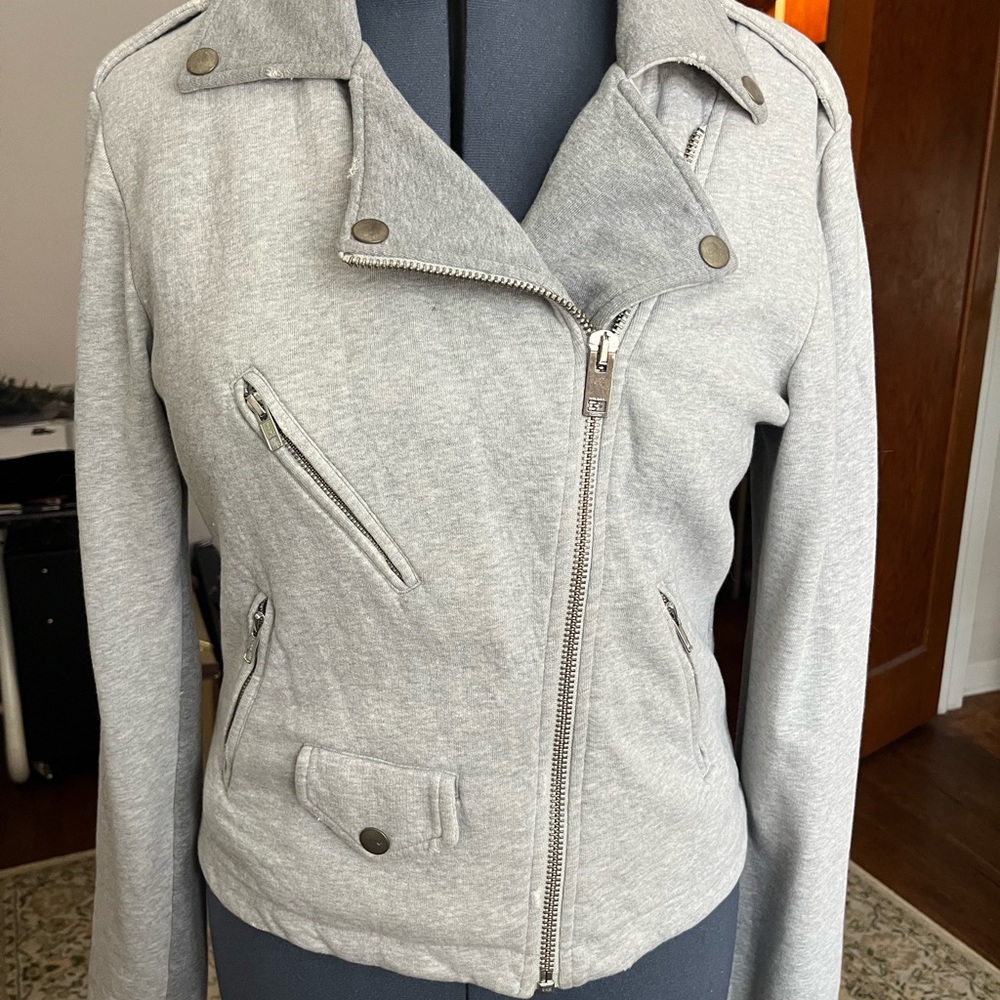 Diesel Women's Light Gray Bomber Jacket